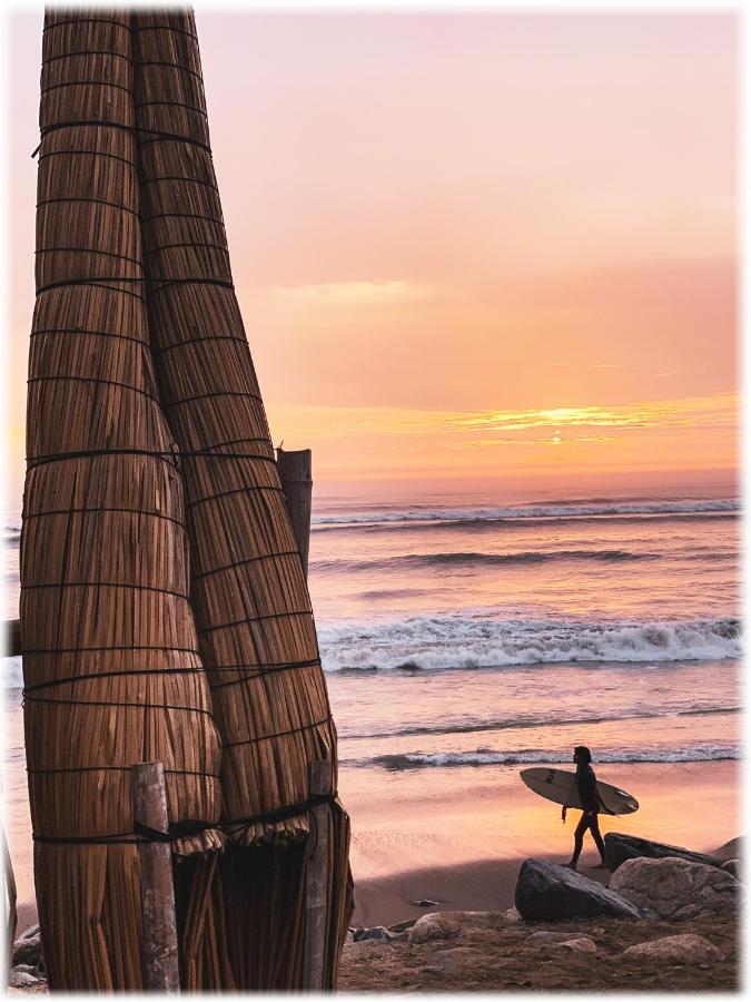 Atma Hostel & Yoga Huanchaco Bagian luar foto